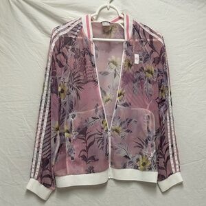 Pink Tropical Sheer Jacket